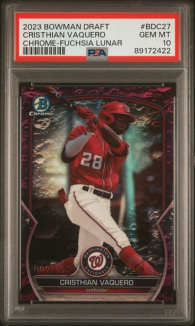 2023 Bowman Draft Bdc27 Cristhian Vaquero PSA 10