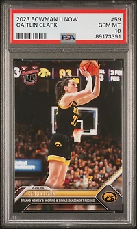 2023 Bowman U Now 59 Caitlin Clark PSA 10