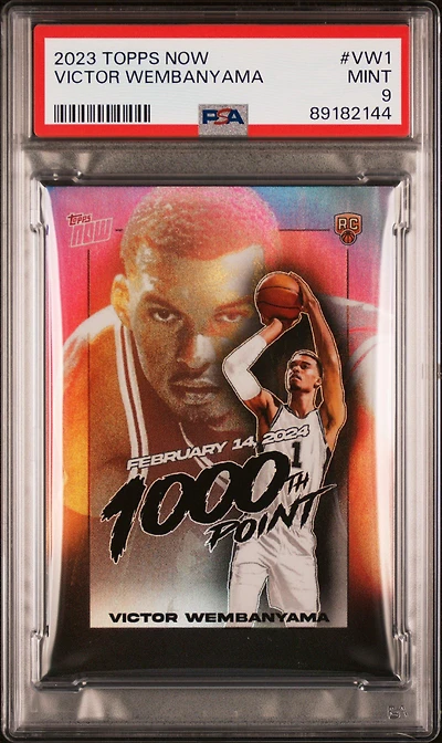 2023 Topps Now Vw1 Victor Wembanyama PSA 9