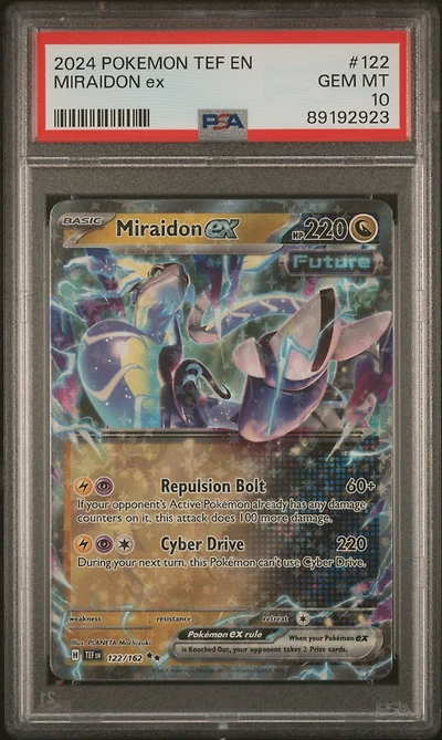 2024 Pokemon Tef En-temporal Forces 122 Miraidon Ex PSA
