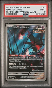 2024 Pokemon Svp En-sv Black Star Promo 097 Flutter Mane Temporal Forces Pokemon Center Elite Trainer Box-walking Wake PSA 9