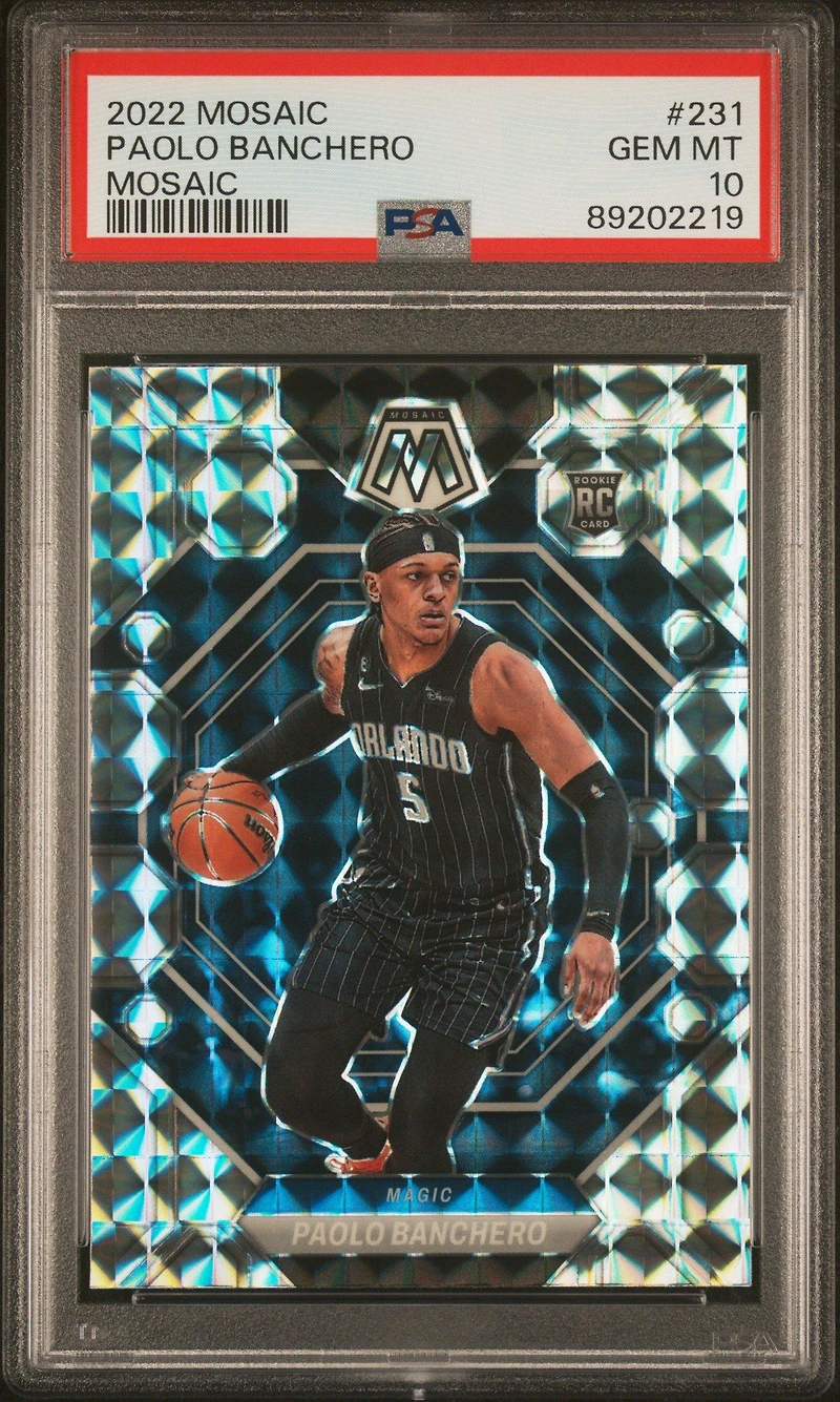 2022 Panini Mosaic 231 Paolo Banchero Mosaic PSA 10