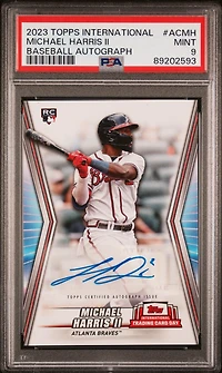 2023 Topps International Trading Card Day Baseball Autographs Acmh Michael Harris Ii PSA 9