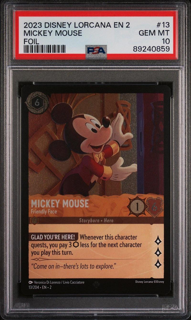2023 Disney Lorcana En 2-rise Of The Floodborn 13 Mickey Mouse