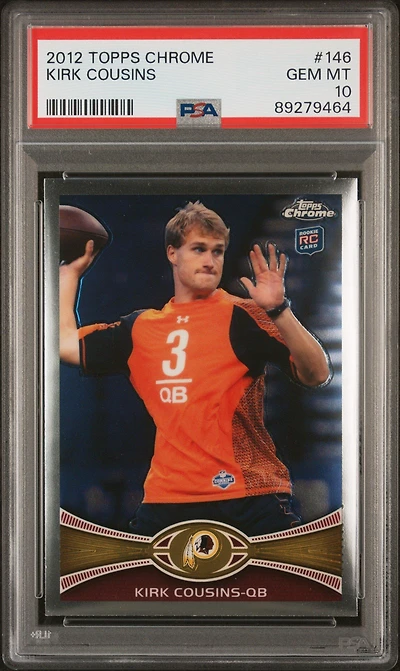 2012 Topps Chrome 146 Kirk Cousins PSA