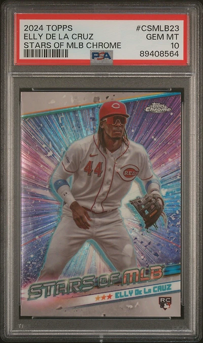 2024 Topps Stars Of Mlb Chrome Csmlb23 Elly De La Cruz PSA 10