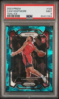2023 Panini Prizm 129 Cam Whitmore Teal Ice PSA 9