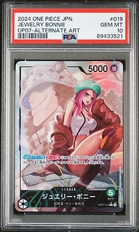 2024 One Piece Japanese Op07-500 Years In The Future Jewelry Bonney Alternate Art PSA 10