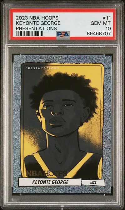 2023 Panini Nba Hoops Presentations 11 Keyonte George PSA 10