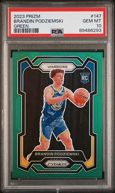 2023 Panini Prizm 147 Brandin Podziemski PSA 10