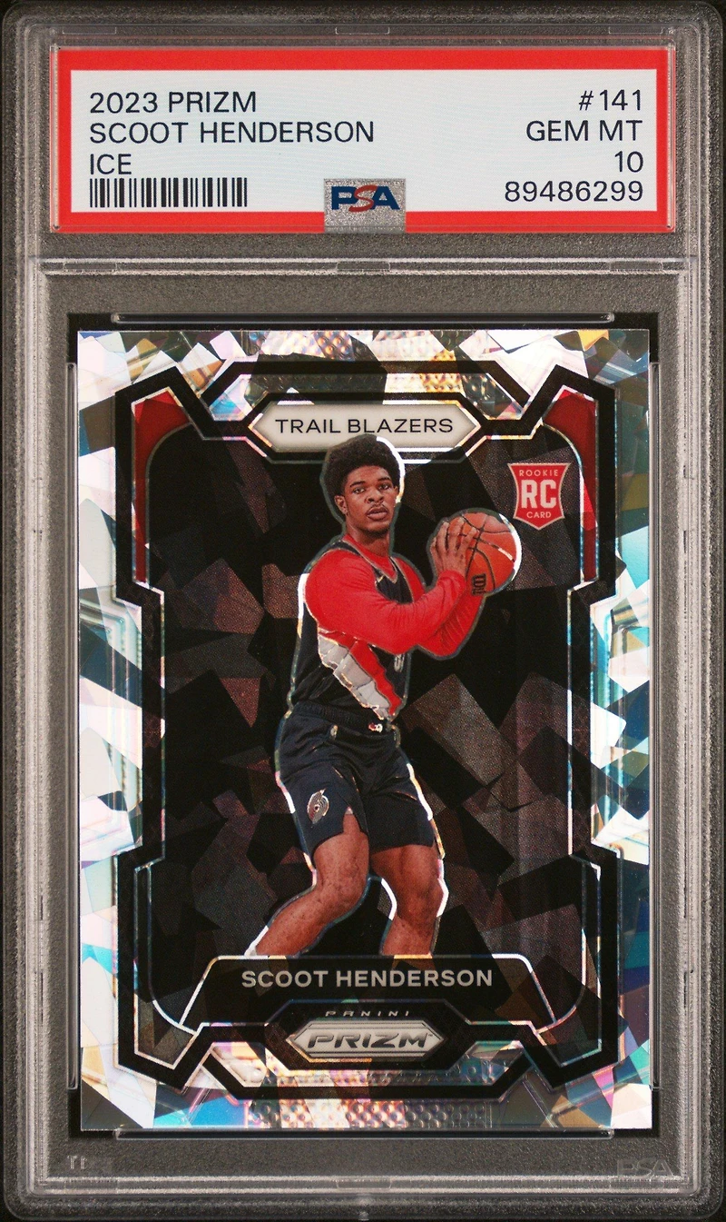 2023 Panini Prizm 141 Scoot Henderson Ice PSA 10