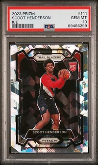 2023 Panini Prizm 141 Scoot Henderson Ice PSA 10
