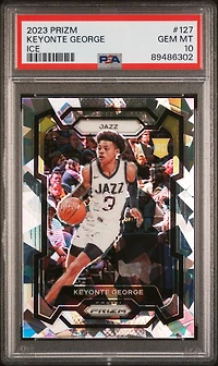 2023 Panini Prizm 127 Keyonte George Ice PSA 10