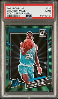 2023 Panini Donruss 226 Brandon Miller Holo Laser PSA
