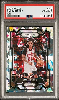 2023 Panini Prizm 169 Emoni Bates Ice PSA 10