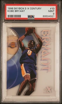 1998 Skybox E-x Century 10 Kobe Bryant PSA 9