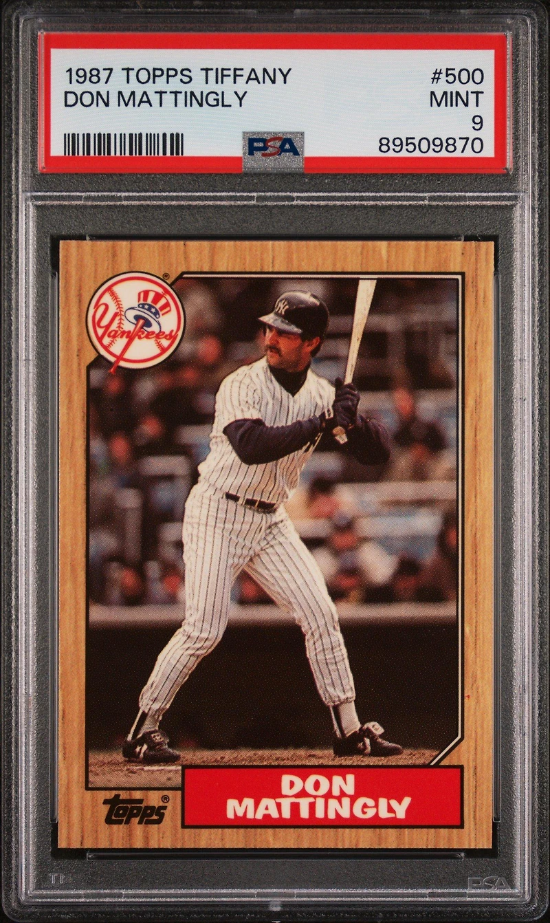 1987 Topps Tiffany 500 Don Mattingly PSA 9