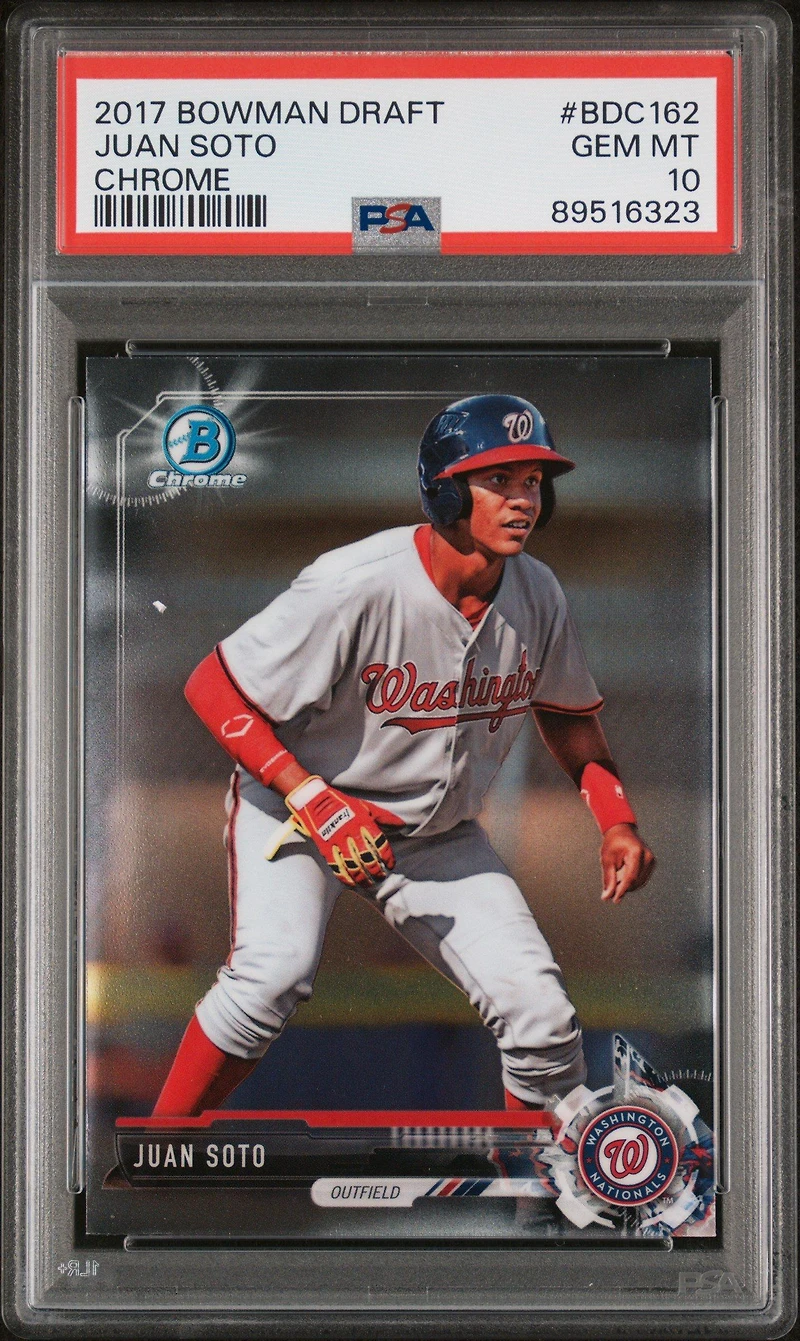 2017 Bowman Draft Bdc162 Juan Soto Chrome PSA 10