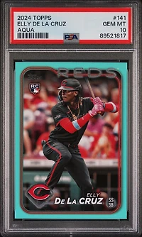 2024 Topps 141 Elly De La Cruz Aqua PSA 10