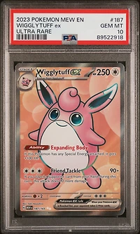 2023 Pokemon Mew En-151 187 Wigglytuff Ex Ultra Rare PSA