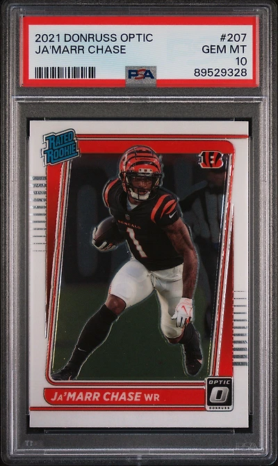 2021 Panini Donruss Optic 207 Ja'marr Chase PSA 10