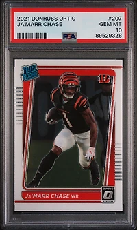 2021 Panini Donruss Optic 207 Ja'marr Chase PSA 10