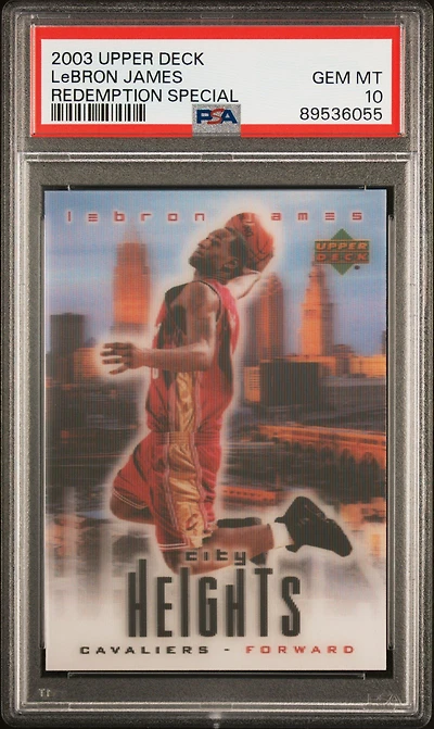 2003 Upper Deck Redemption Special Lebron James PSA 10