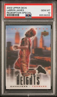 2003 Upper Deck Redemption Special Lebron James PSA 10