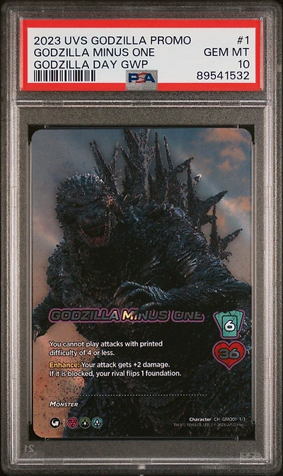 2023 Universus Godzilla Promos 1 Godzilla Minus One PSA 10