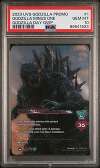 2023 Universus Godzilla Promos 1 Godzilla Minus One Tcgplayer Godzilla Day Gift With Purchase PSA 10