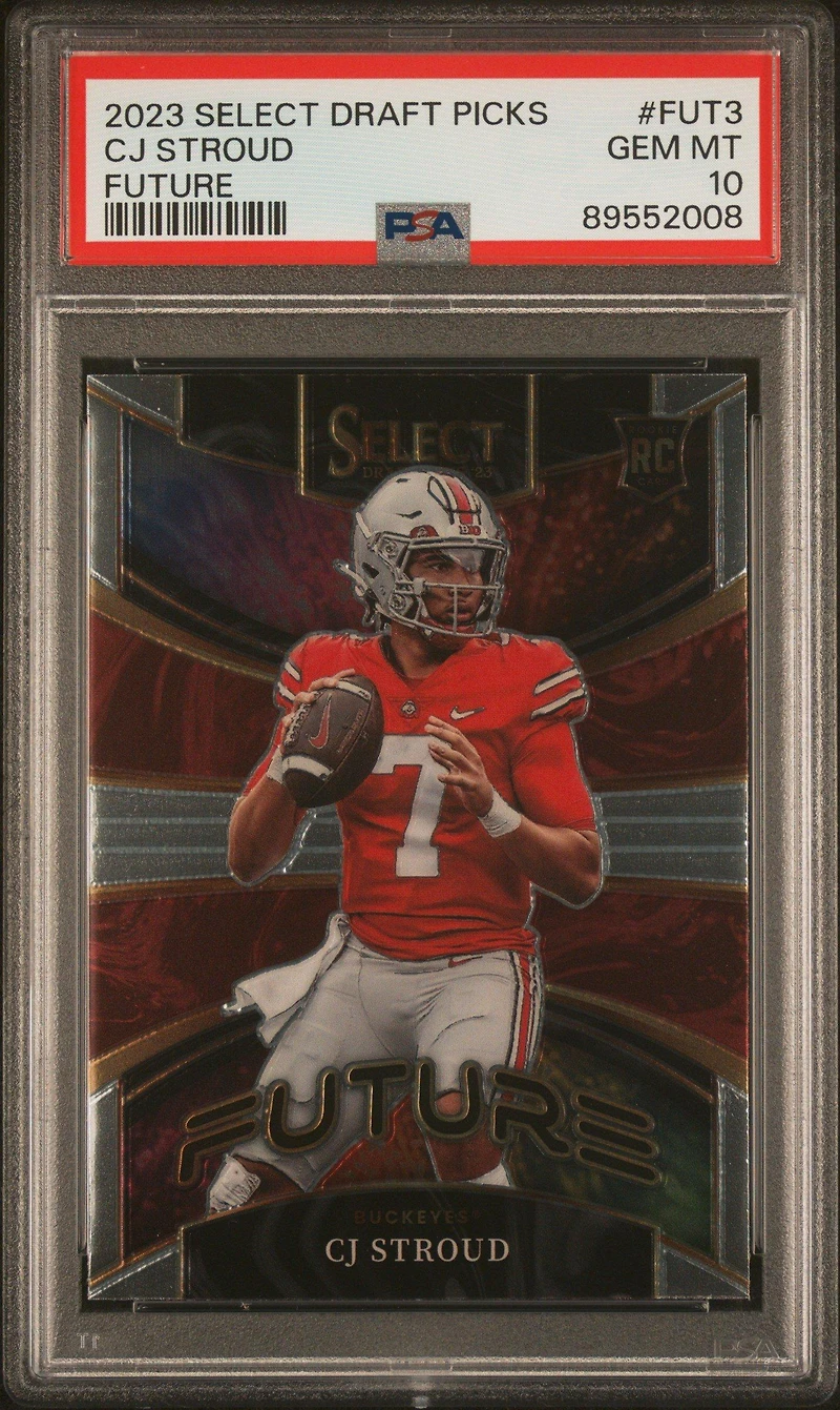 2023 Panini Select Draft Picks Future Fut3 Cj Stroud PSA 10