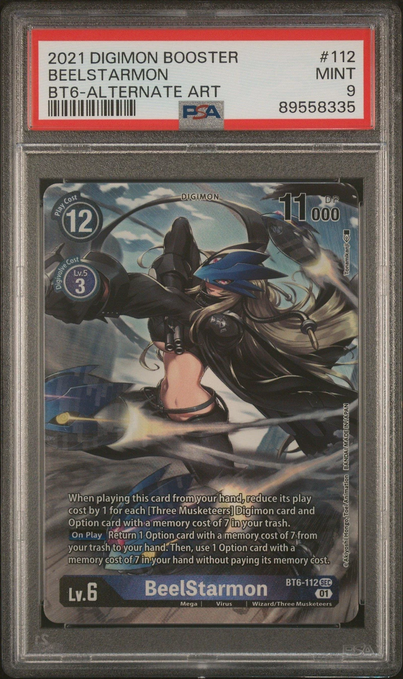 2021 Digimon Booster Double Diamond 112 Beelstarmon Alternate Art PSA 9