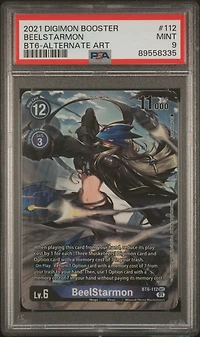 2021 Digimon Booster Double Diamond 112 Beelstarmon Alternate Art PSA 9