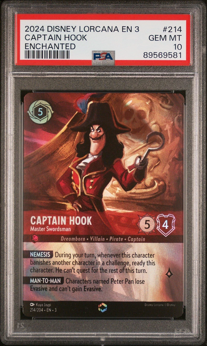 2024 Disney Lorcana En 3-into The Inklands 214 Captain Hook