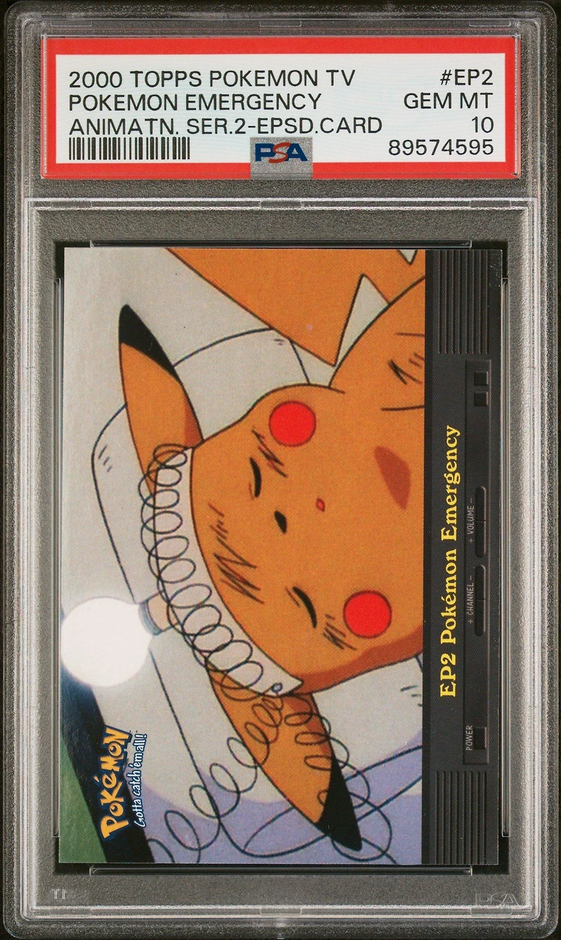 2000 Topps Pokemon Tv Animation Series 2 Episode Cards Ep2 Pokemon Emergency PSA 10