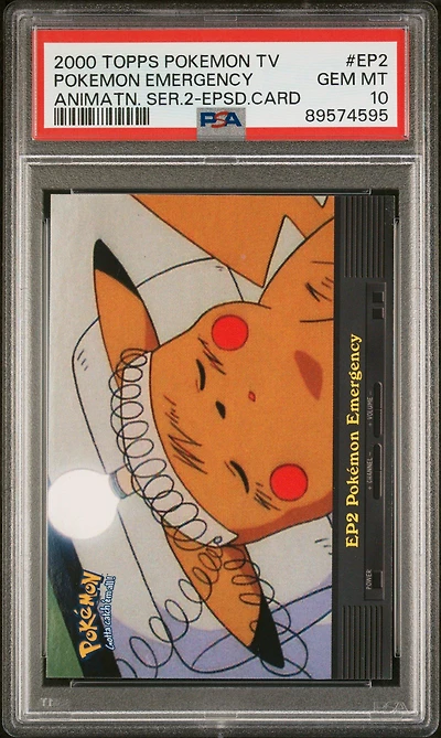 2000 Topps Pokemon Tv Animation Series 2 Episode Cards Ep2 Pokemon Emergency PSA 10