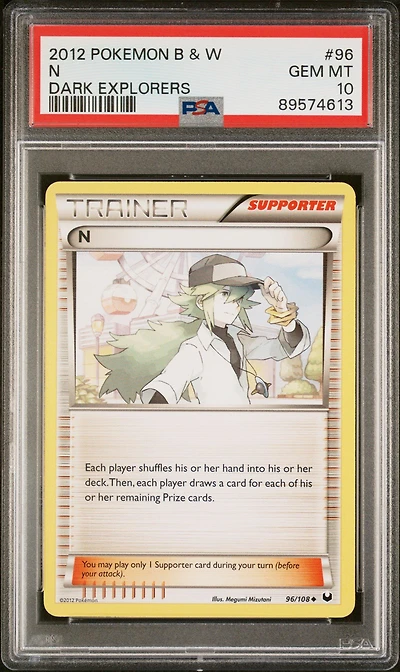 2012 Pokemon Black & White Dark Explorers 96 N PSA 10