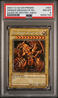 2004 Yu-gi-oh! Promo 001 Winged Dragon Of Ra PSA 8