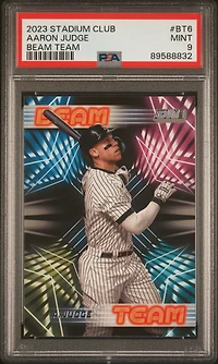 2023 Topps Stadium Club Beam Team Bt6 Aaron Judge PSA 9
