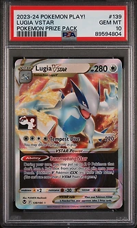 2023-2024 Pokemon Play! Pokemon Prize Pack 139 Lugia Vstar PSA 10