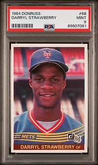 1984 Donruss 68 Darryl Strawberry PSA 9