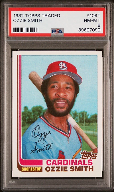 1982 Topps Traded 109t Ozzie Smith PSA 8