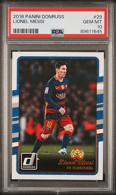 2016 Panini Donruss 29 Lionel Messi PSA 10