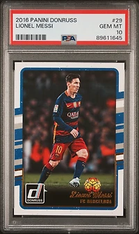 2016 Panini Donruss 29 Lionel Messi PSA 10