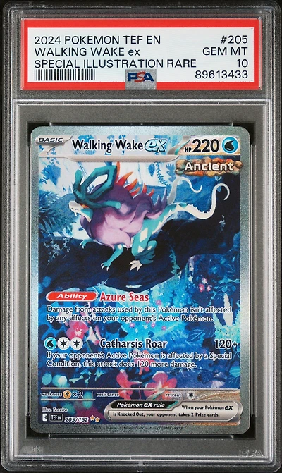 2024 Pokemon Tef En-temporal Forces Walking Wake Ex PSA