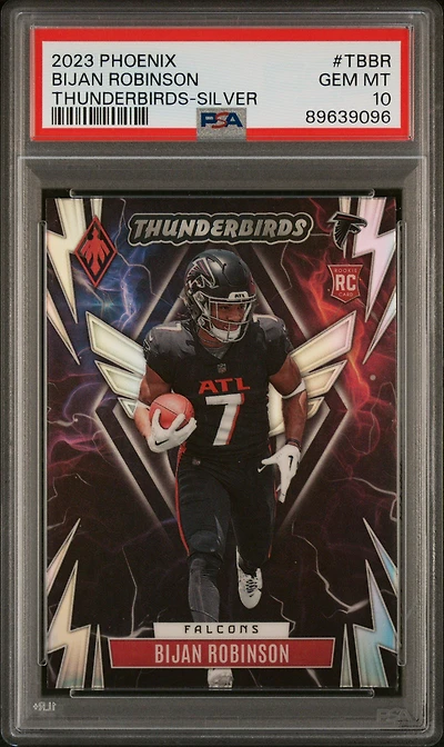 2023 Panini Phoenix Thunderbirds Tbbr Bijan Robinson Silver PSA 10