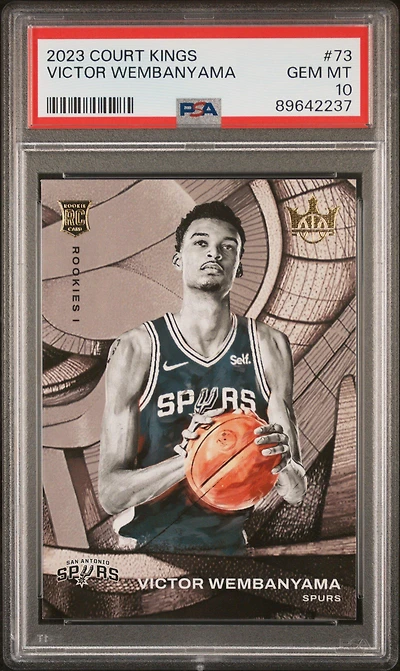 2023 Panini Court Kings 73 Victor Wembanyama PSA