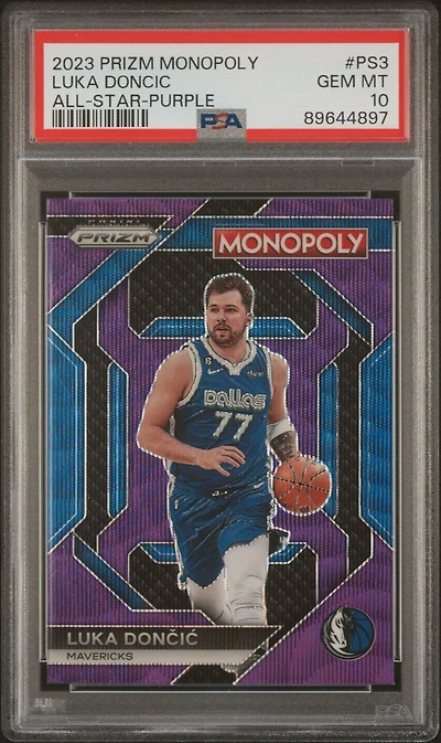 2023 Panini Prizm Monopoly All-star Ps3 Luka Doncic PSA 10