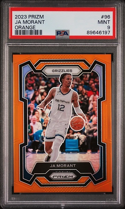 2023 Panini Prizm 96 Ja Morant Orange Prizm PSA 9