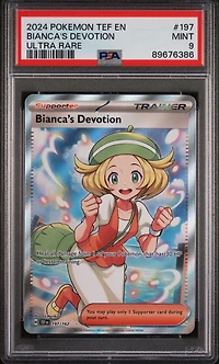 2024 Pokemon Tef En-temporal Forces 197 Bianca's Devotion PSA 9